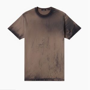 TALENTLESS Brown Tie-Dye Short Sleeve Tee